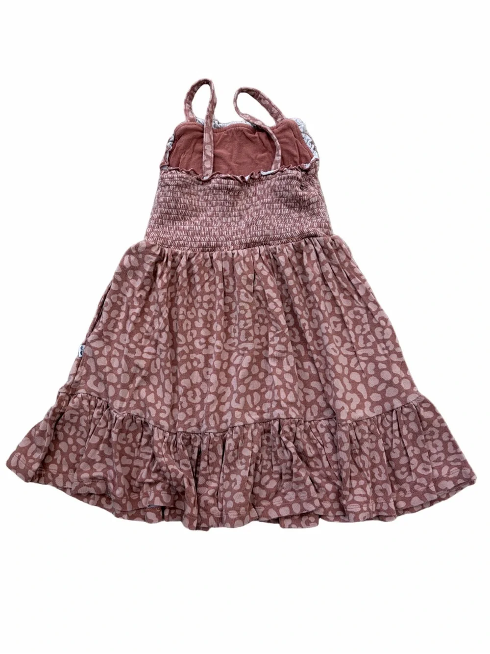 Little Sleepies Play Size 3T Desert Leopard Smocked Bamboo Dress Lion King